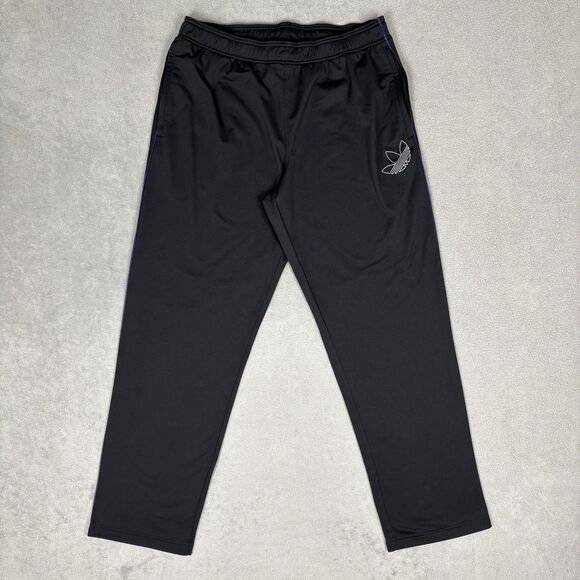 Adidas Size Large L Original Mens ADICOLOR CLASSIC FIREBIRD TRACK PANTS BLACK - Picture 1 of 9